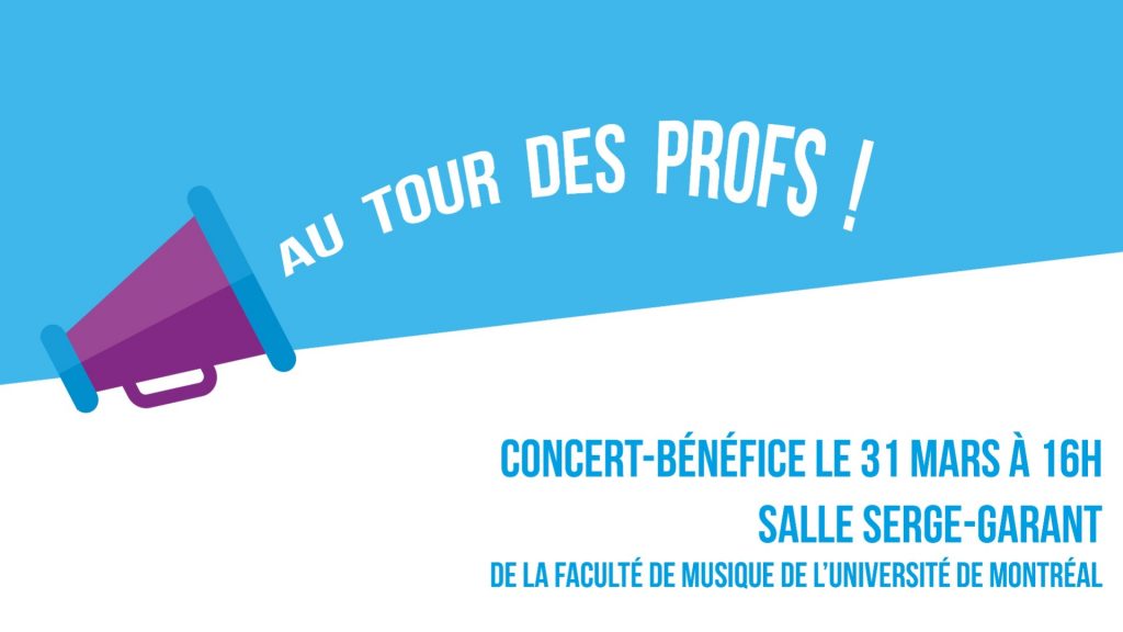 Concert bénéfice Au tour des profs !